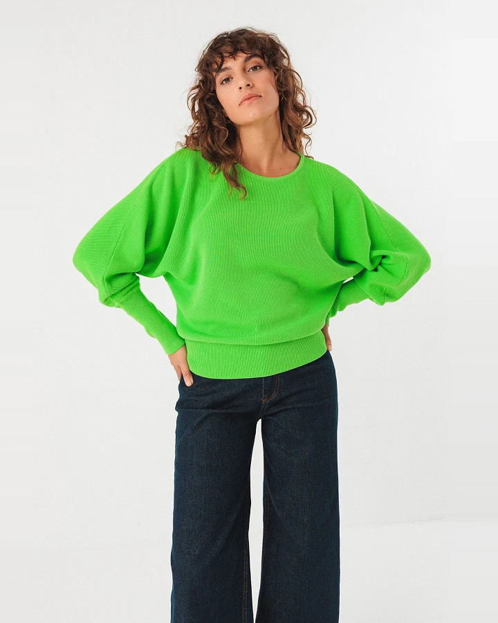 SKFK Damen vegan Strickpullover Ibar Grün