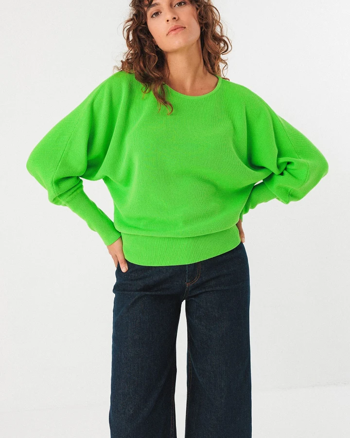 SKFK Damen vegan Strickpullover Ibar Grün
