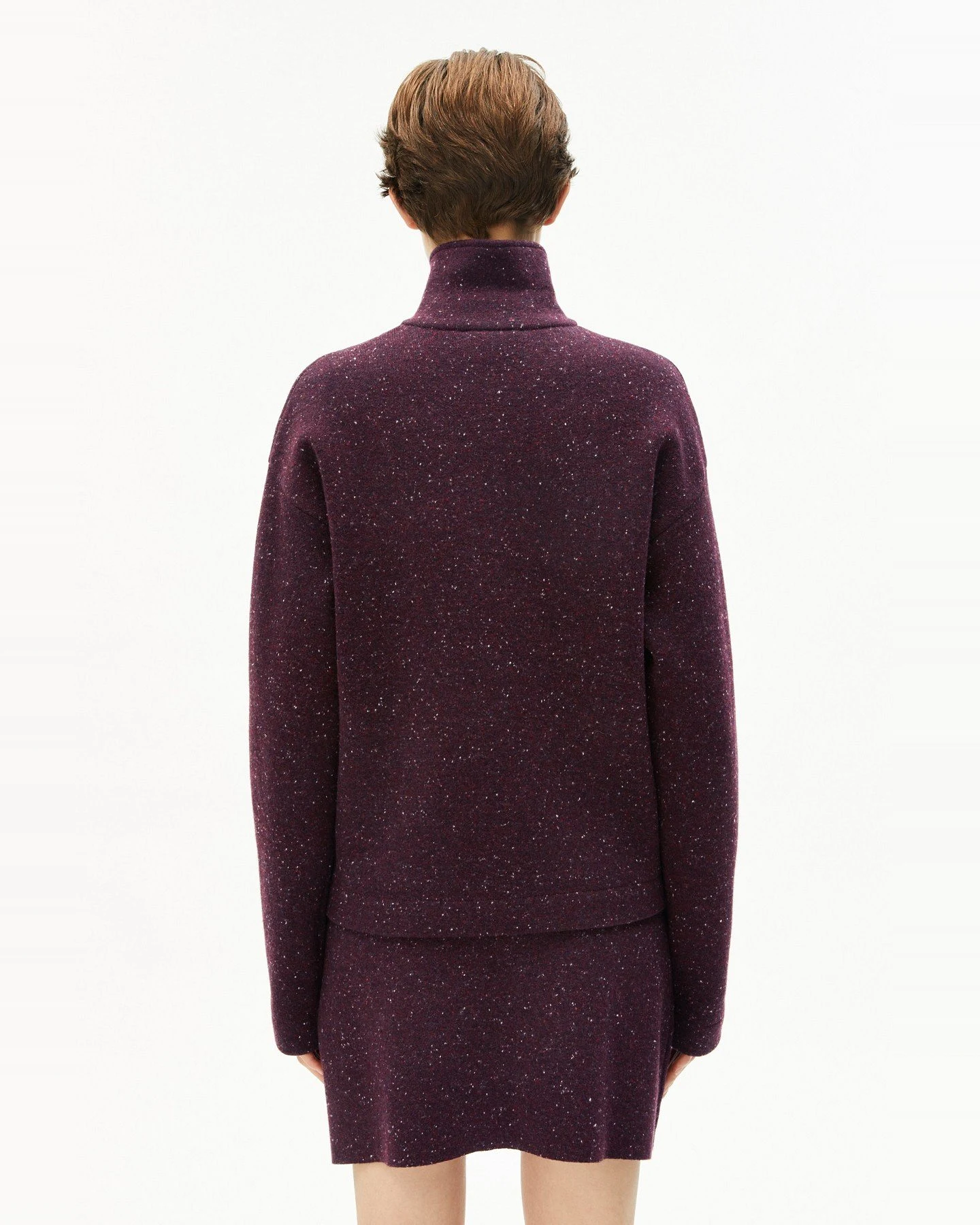 Jacke Dorotheaa Wollmix Tweed Rot – Ansicht 2