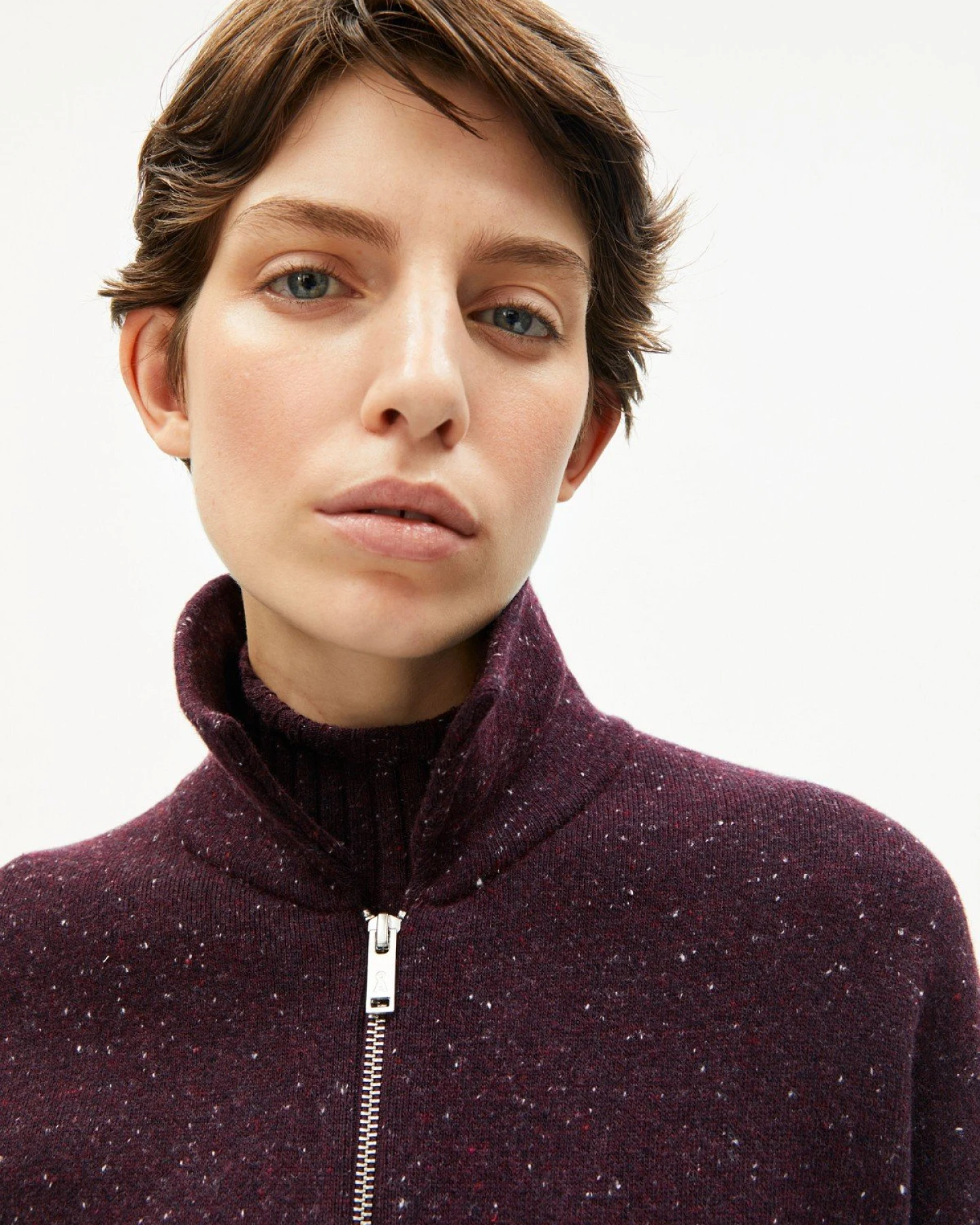 Jacke Dorotheaa Wollmix Tweed Rot – Ansicht 3