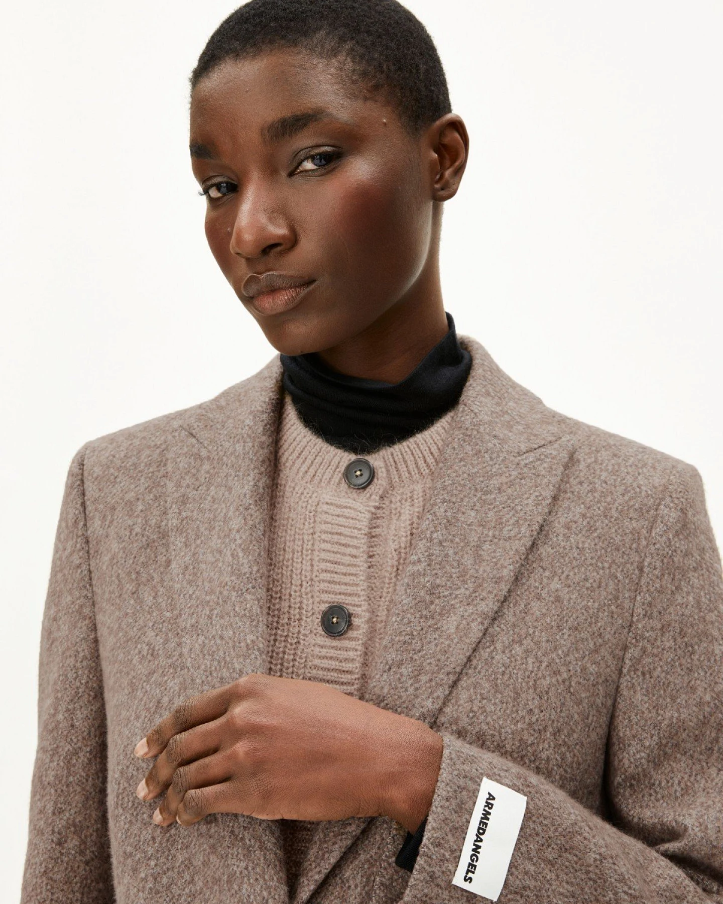 Blazer Mikulaa Tweed Beige – Ansicht 4