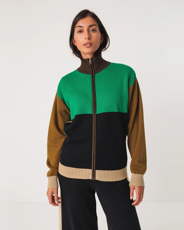 SKFK Damen vegan Pullover Oria Mehrfarbig
