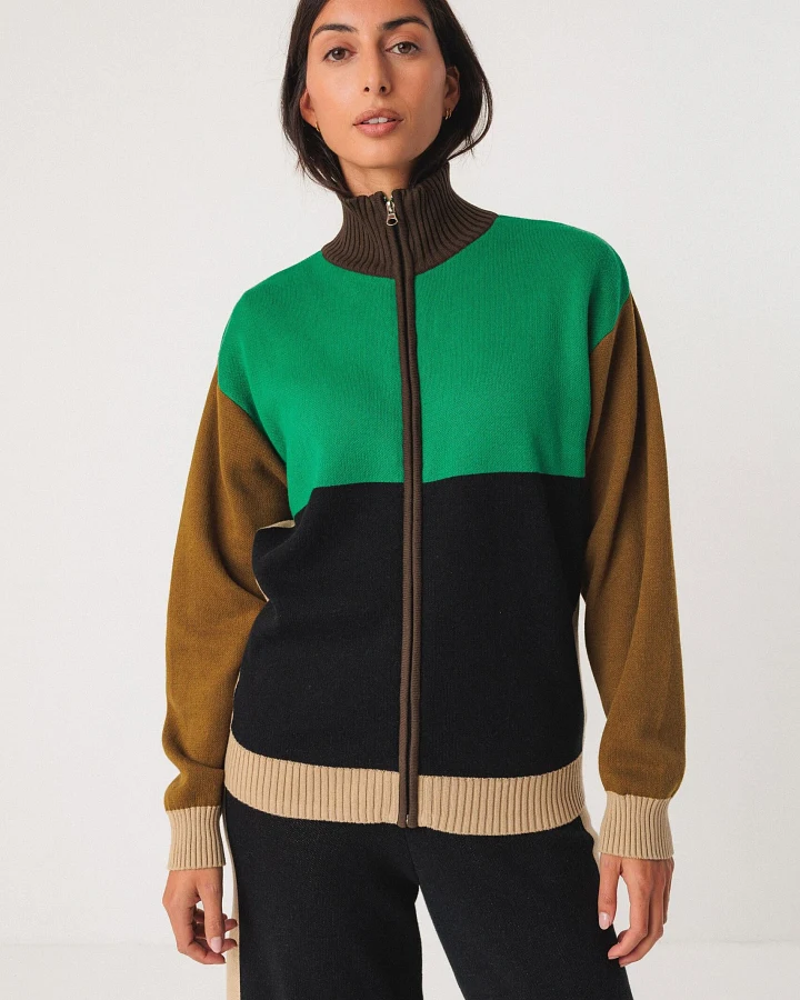 SKFK Damen vegan Pullover Oria Mehrfarbig