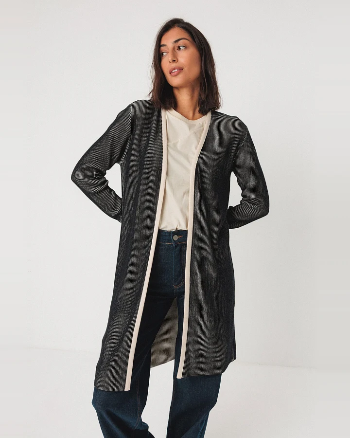 SKFK Damen vegan Strickjacke Badaia Schwarz