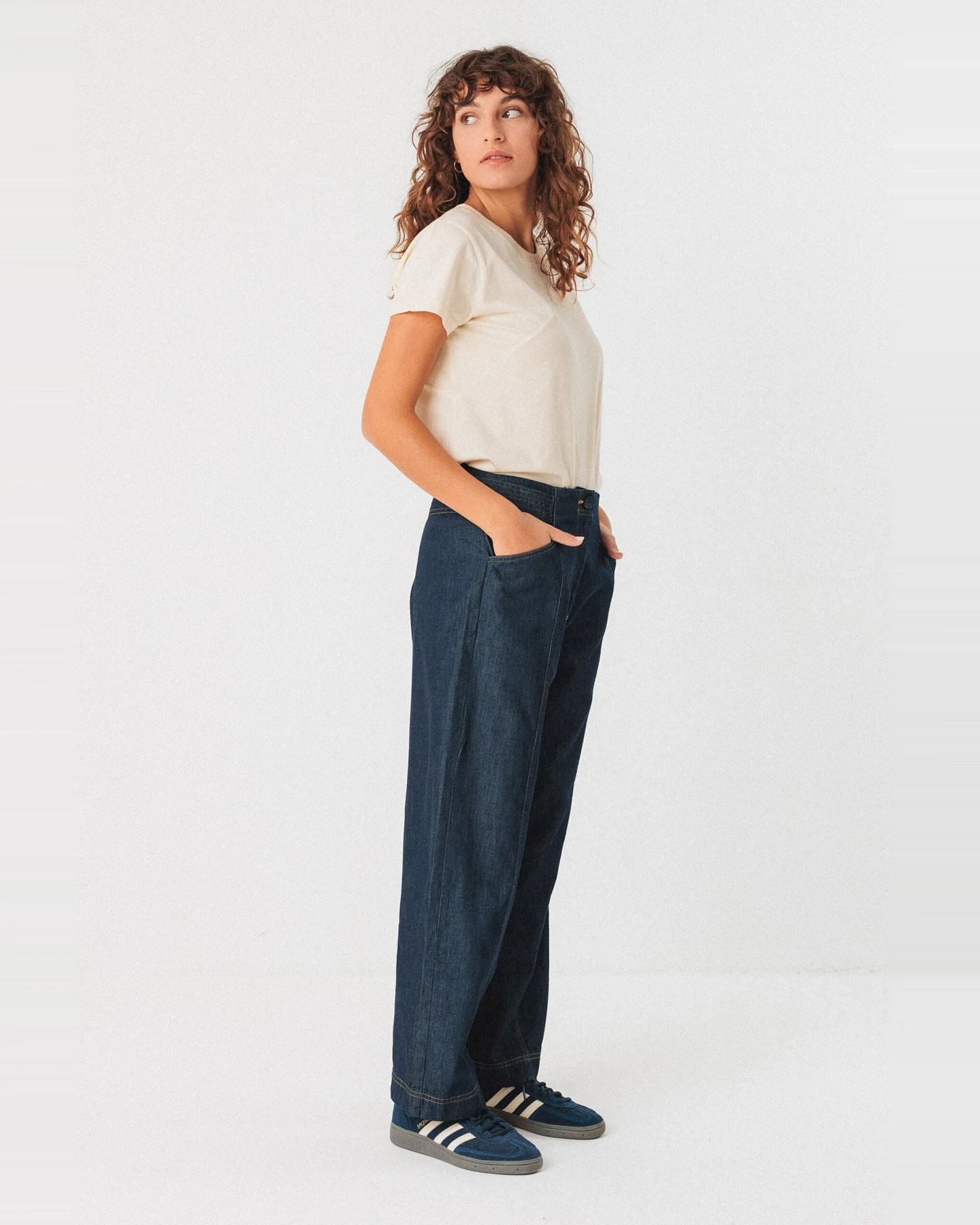 SKFK Damen vegan Jeans Bezi Blau – Ansicht 2