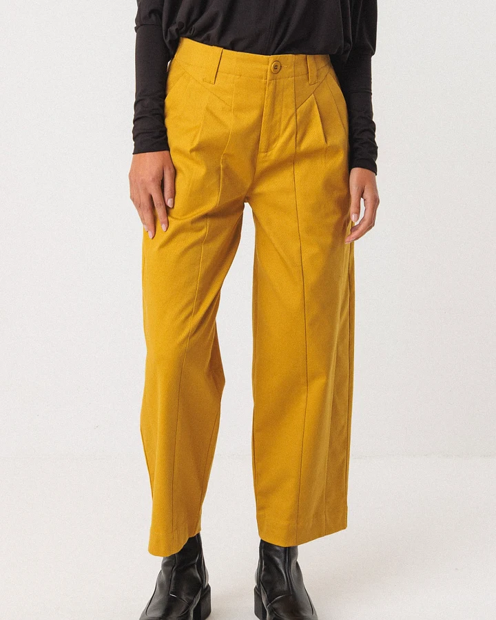 SKFK Damen vegan Hose Niobe Gelb