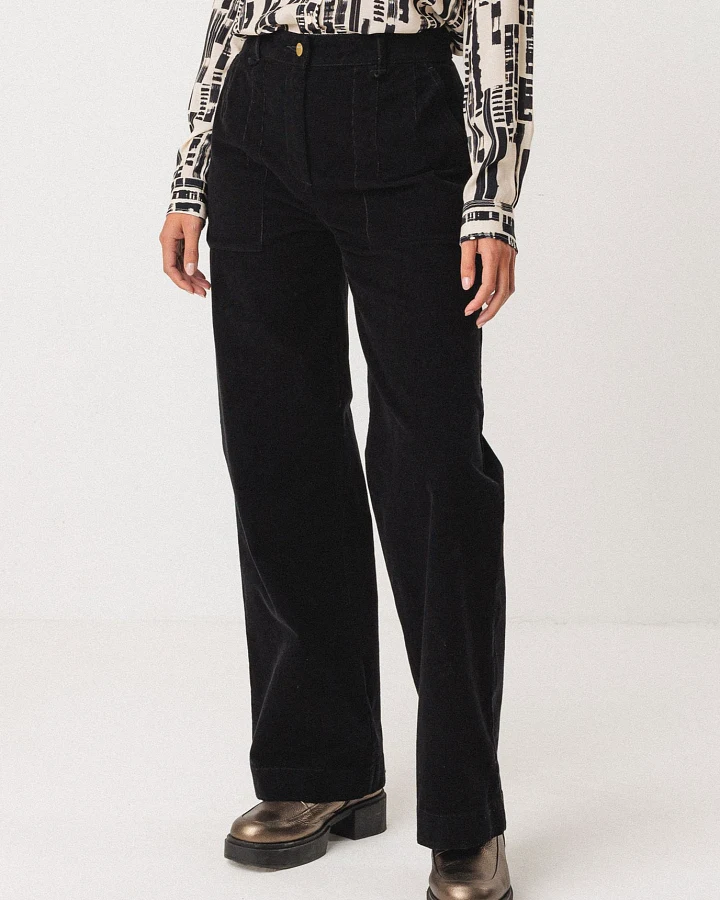 SKFK Damen vegan Hose Iarza Schwarz