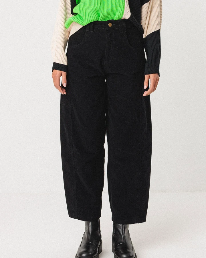 SKFK Damen vegan Hose Narkue Schwarz