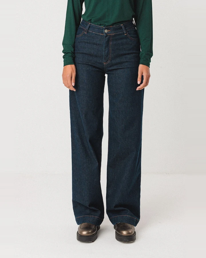 SKFK Damen vegan Jeans Ainhize Blau