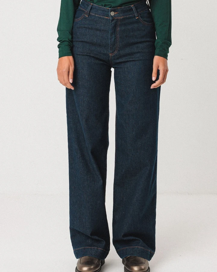 SKFK Damen vegan Jeans Ainhize Blau