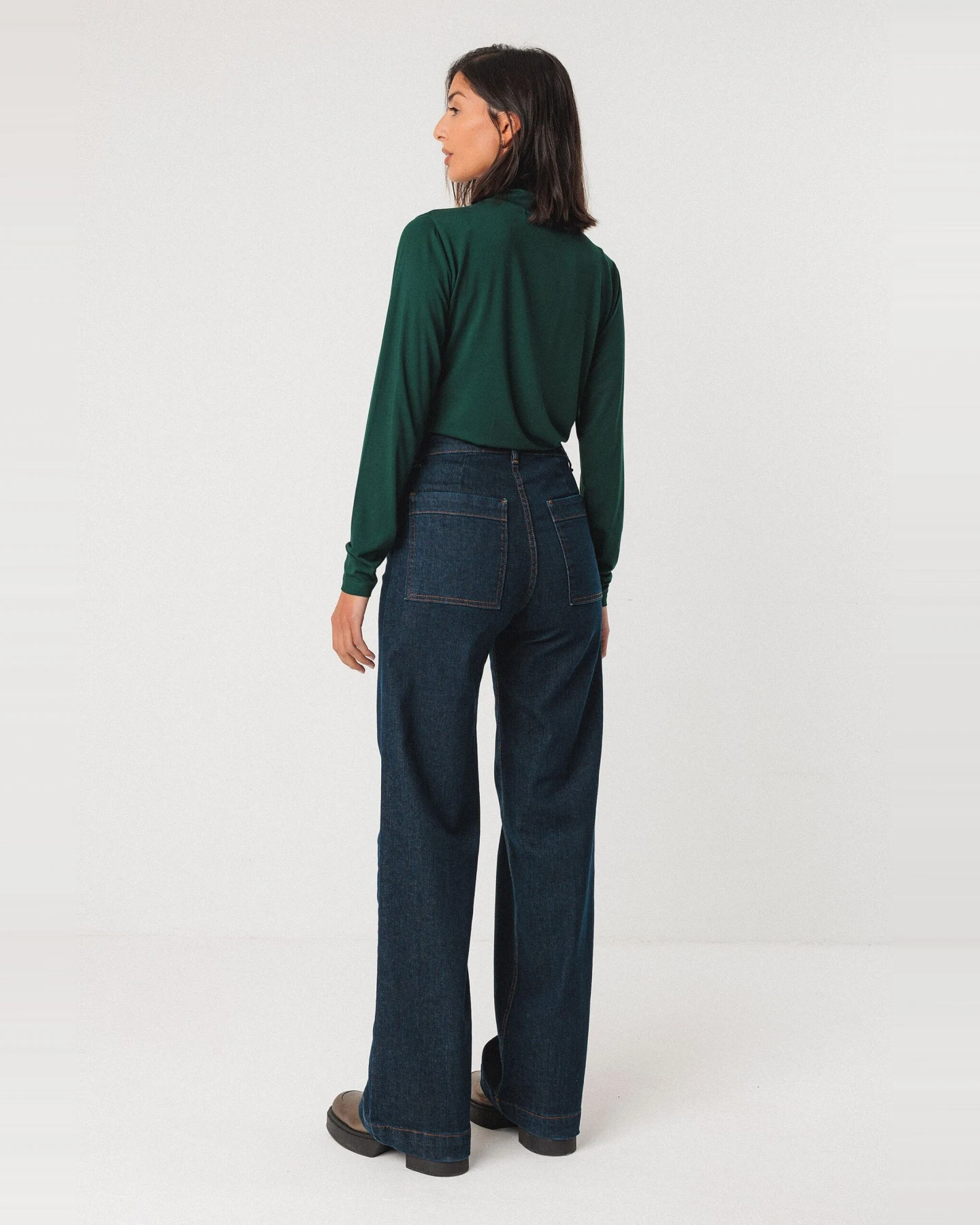 SKFK Damen vegan Jeans Ainhize Blau – Ansicht 2