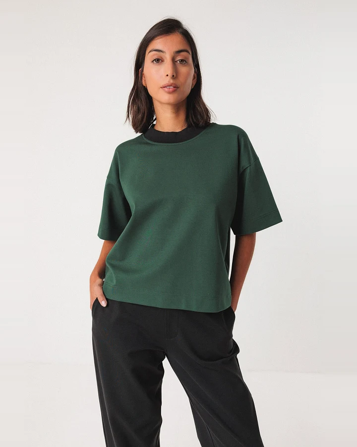 SKFK Damen vegan T-Shirt Ahatsa Grün