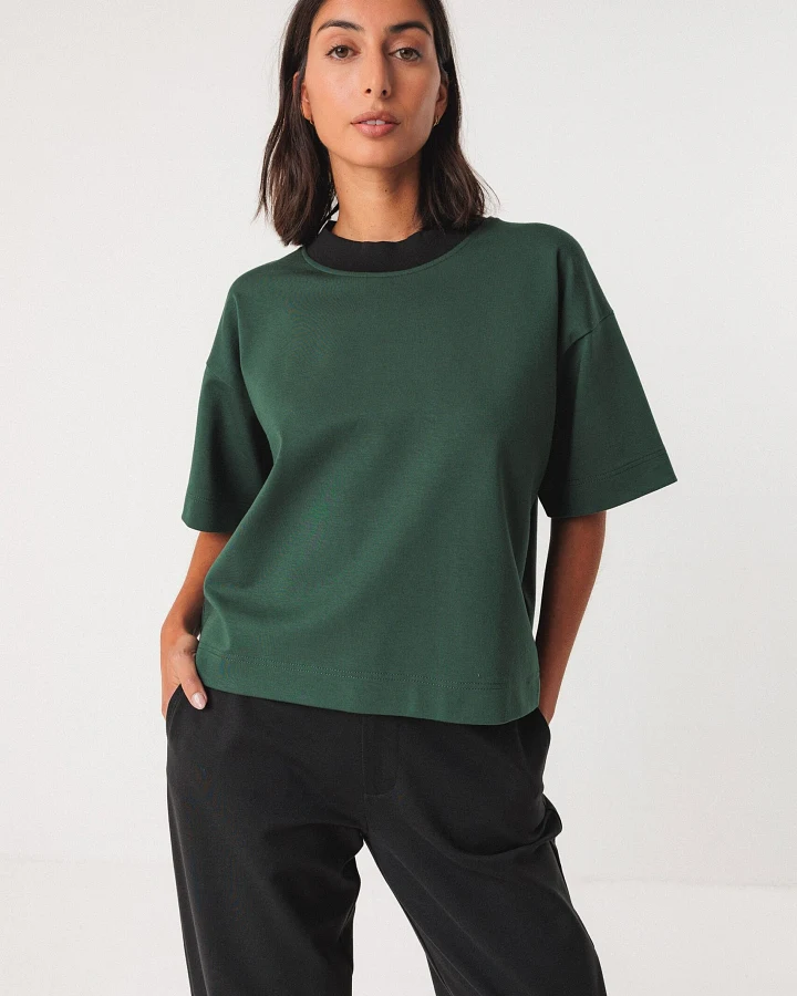 SKFK Damen vegan T-Shirt Ahatsa Grün
