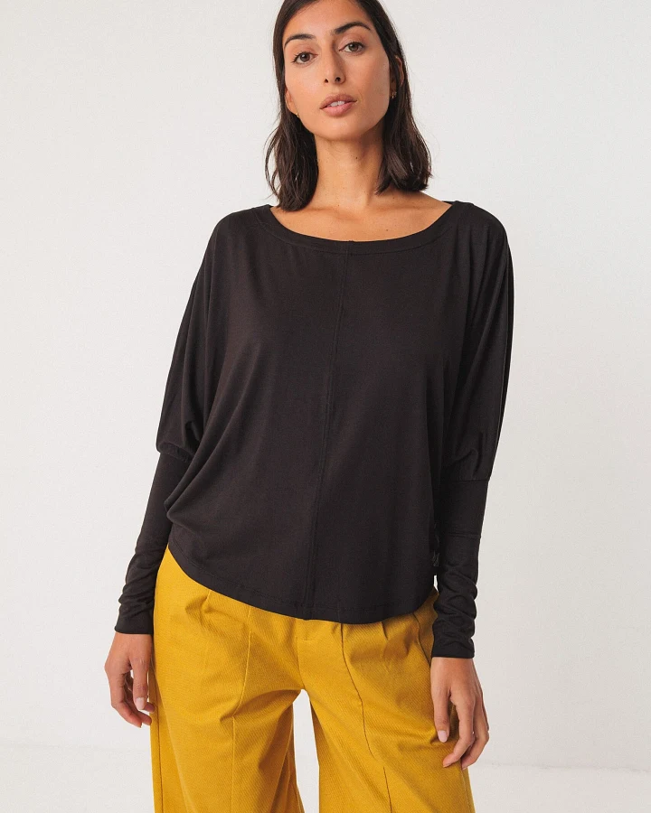 SKFK Damen vegan T-Shirt Zur-8 Schwarz