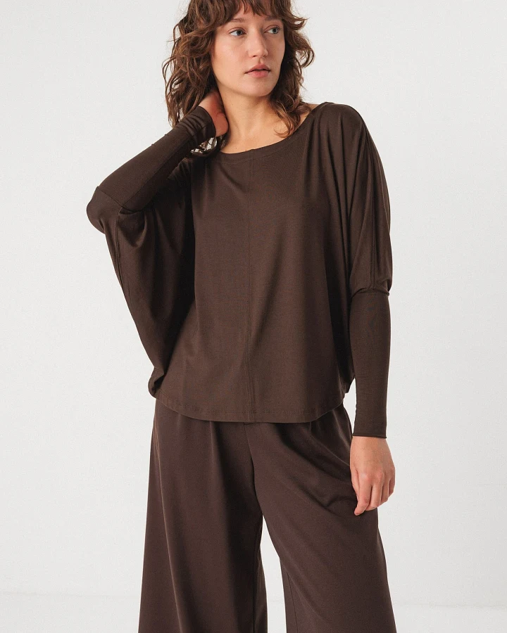 SKFK Damen vegan T-Shirt Zur-8 Braun