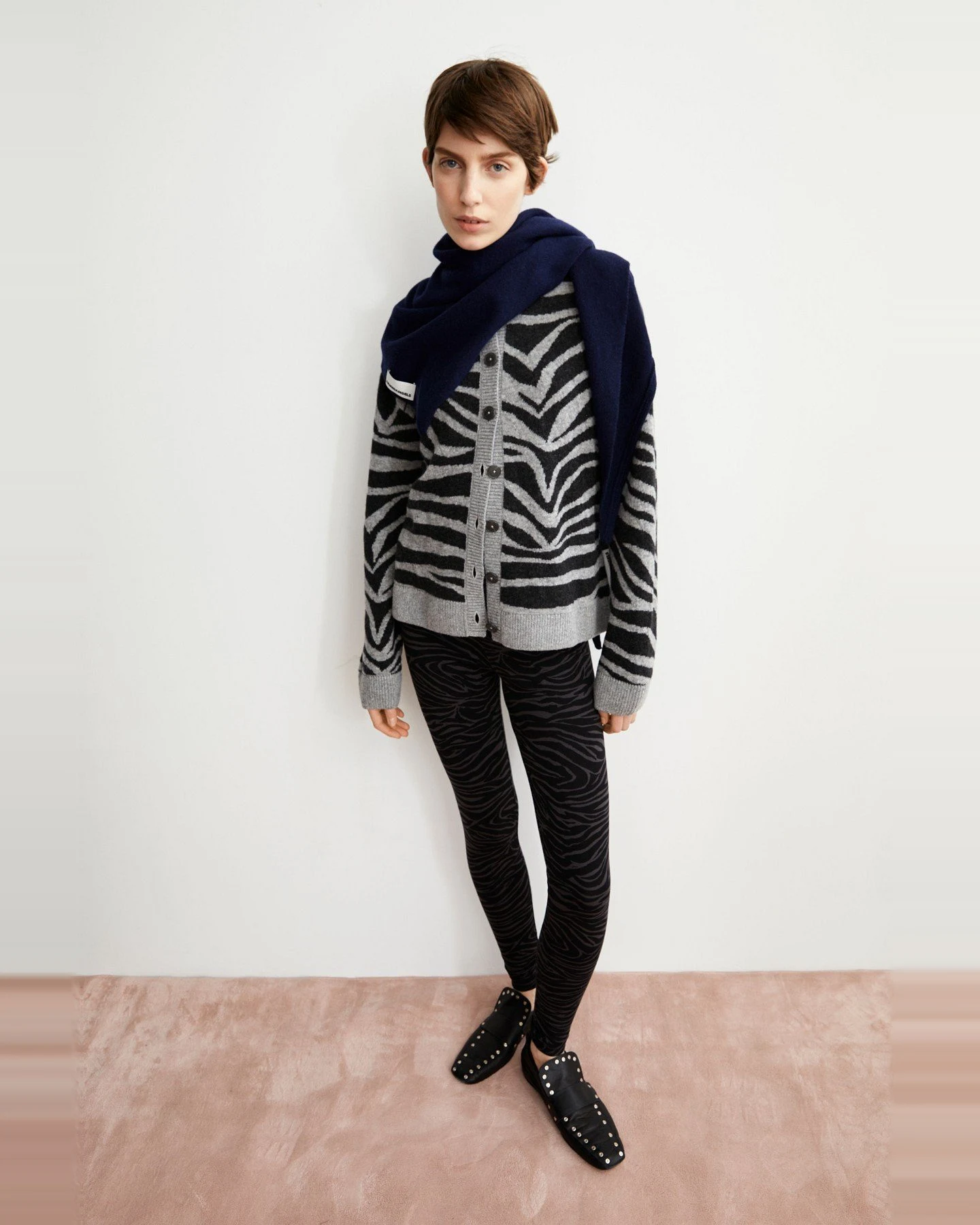 Leggings Faribaa Zebraraa Schwarz – Ansicht 2