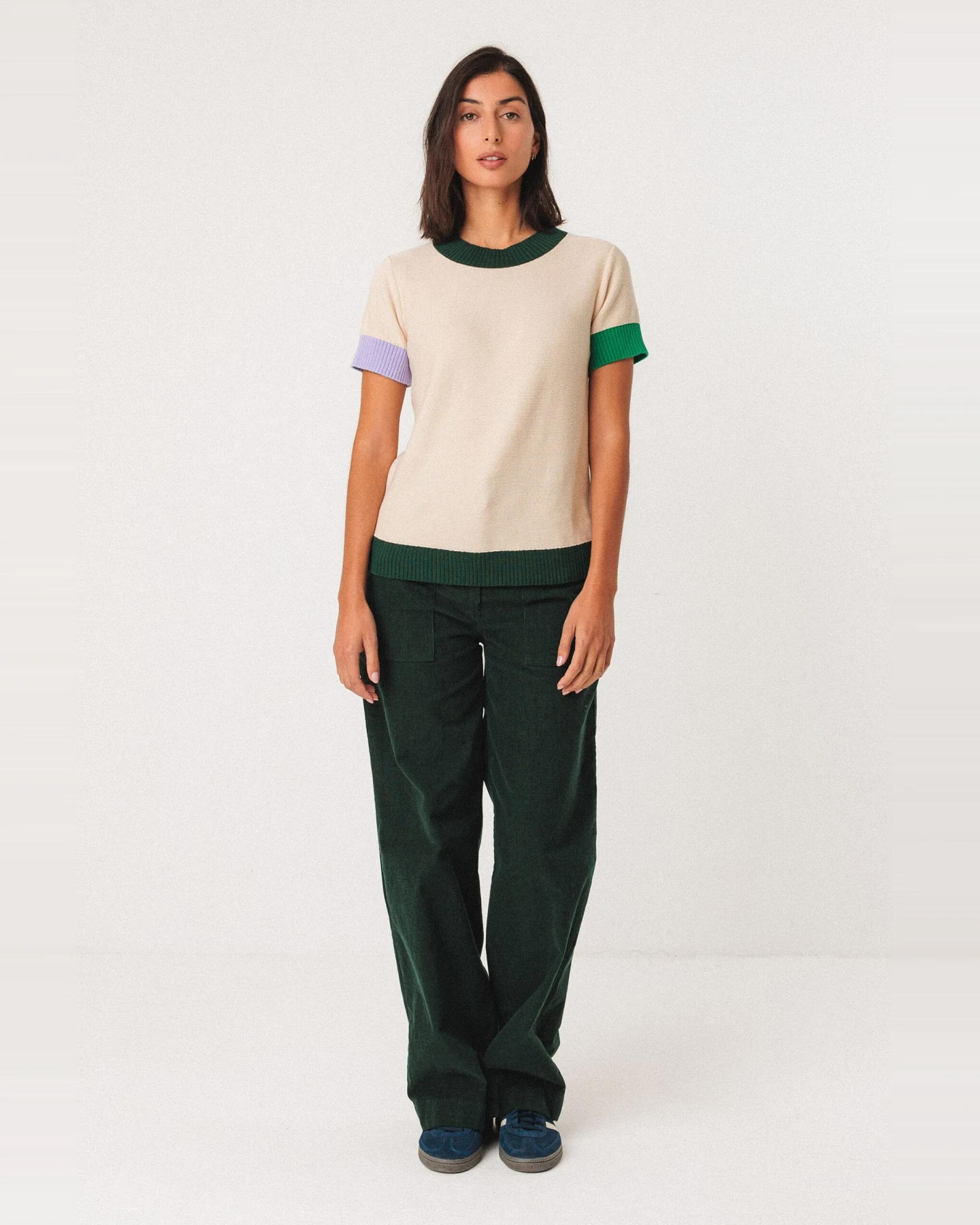 SKFK Damen vegan T-Shirt Arhan Beige – Ansicht 2