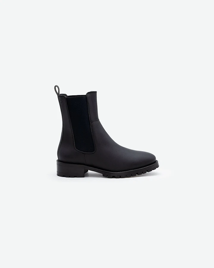 COG Damen vegan Chelsea Boots Themis Schwarz Mais