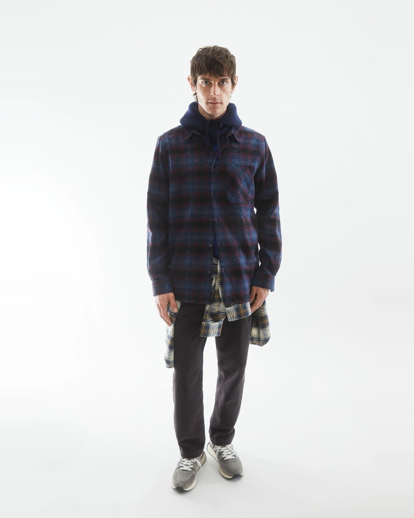 Hemd Faalin Longsleeve Rot – Ansicht 3