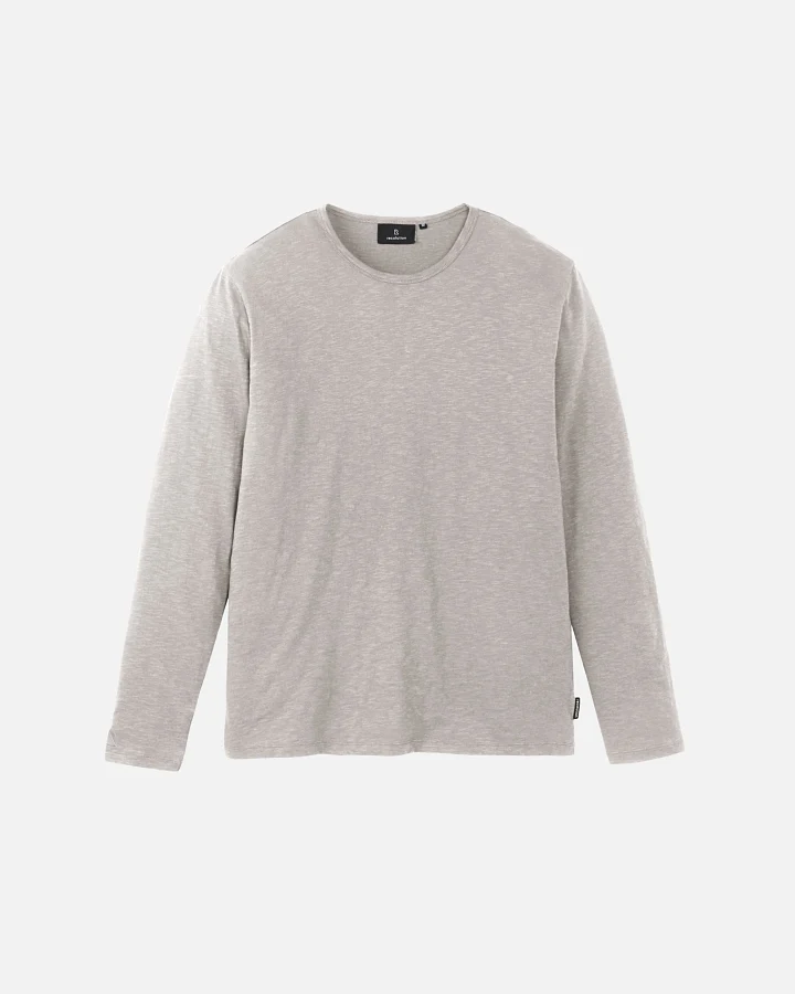 Recolution Herren vegan Longsleeve Maca Grau