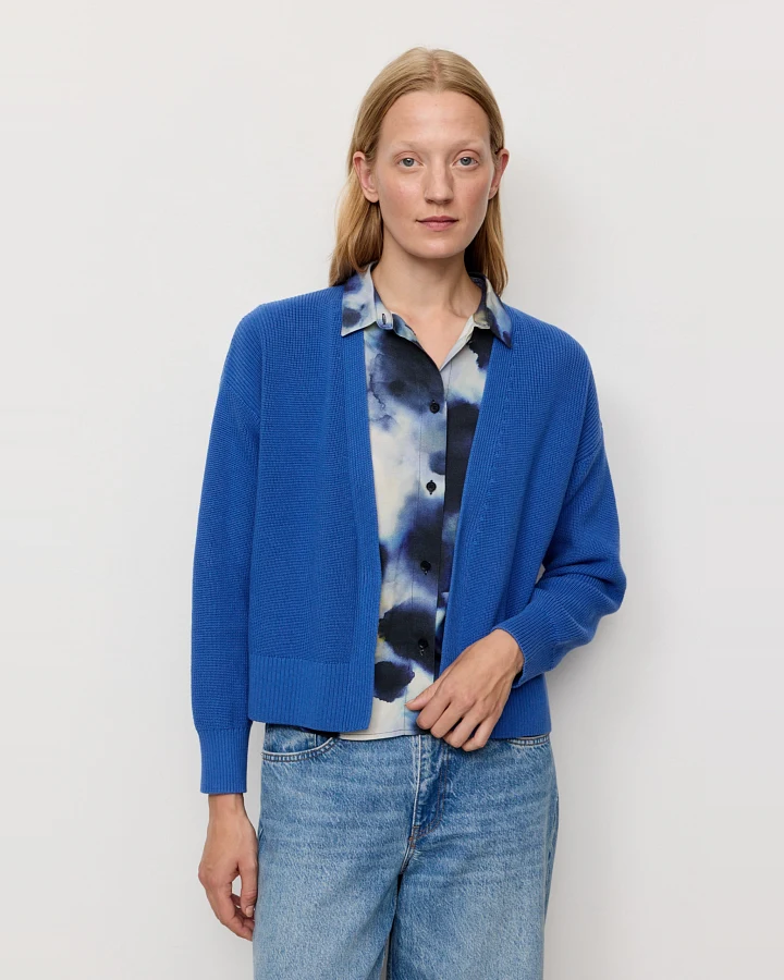 Recolution Damen vegan Strickjacke Moringa Electric Blue