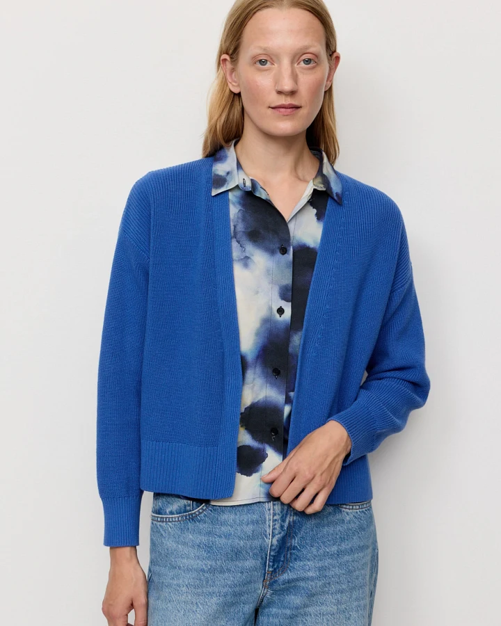 Recolution Damen vegan Strickjacke Moringa Electric Blue