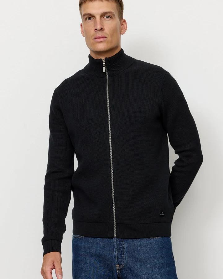 Recolution Herren vegan Strickcardigan Estragon Schwarz