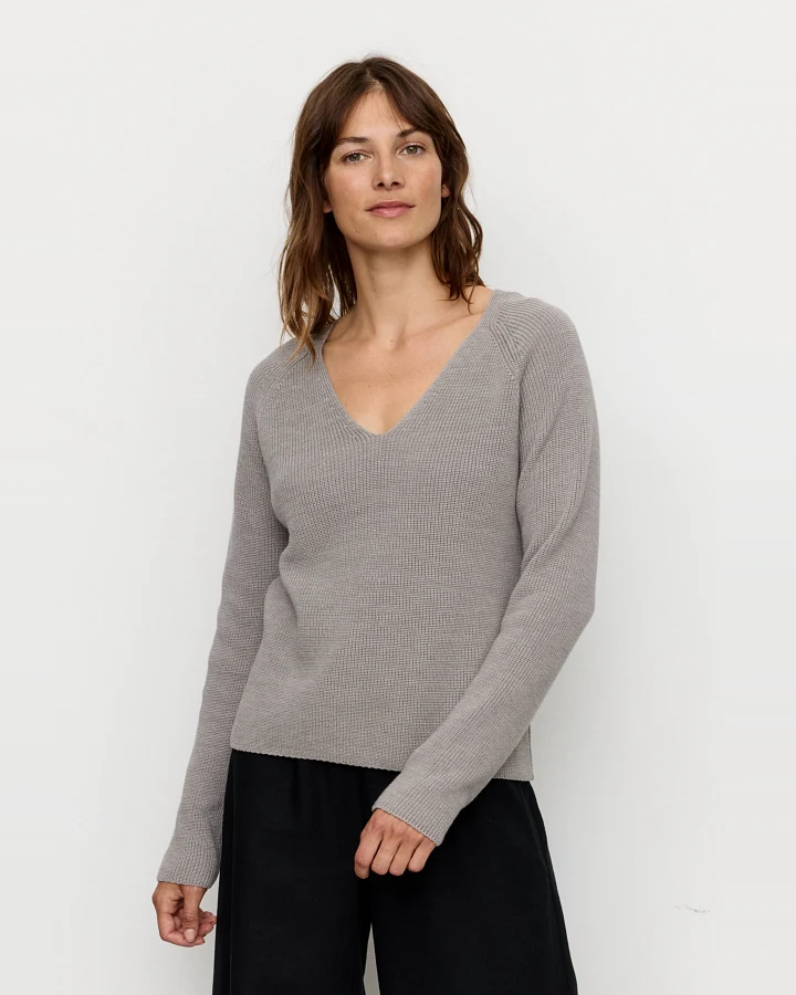 Recolution Damen vegan Pullover Rucola Greige