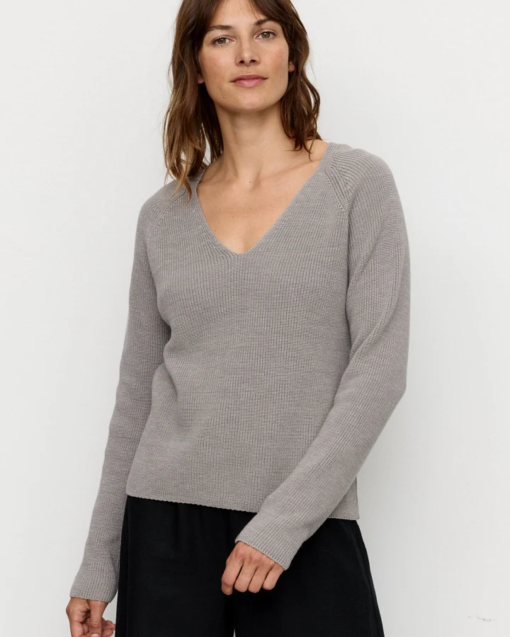 Recolution Damen vegan Pullover Rucola Greige