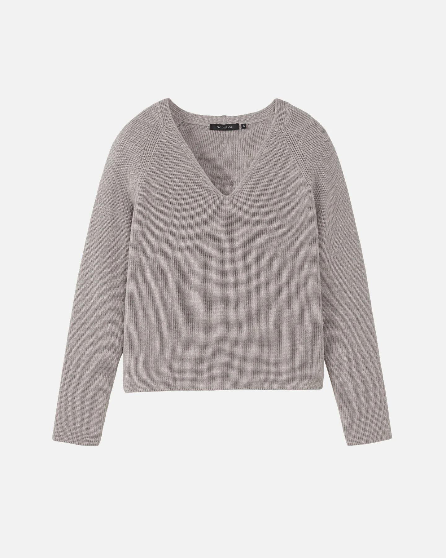 Recolution Damen vegan Pullover Rucola Greige – Ansicht 2