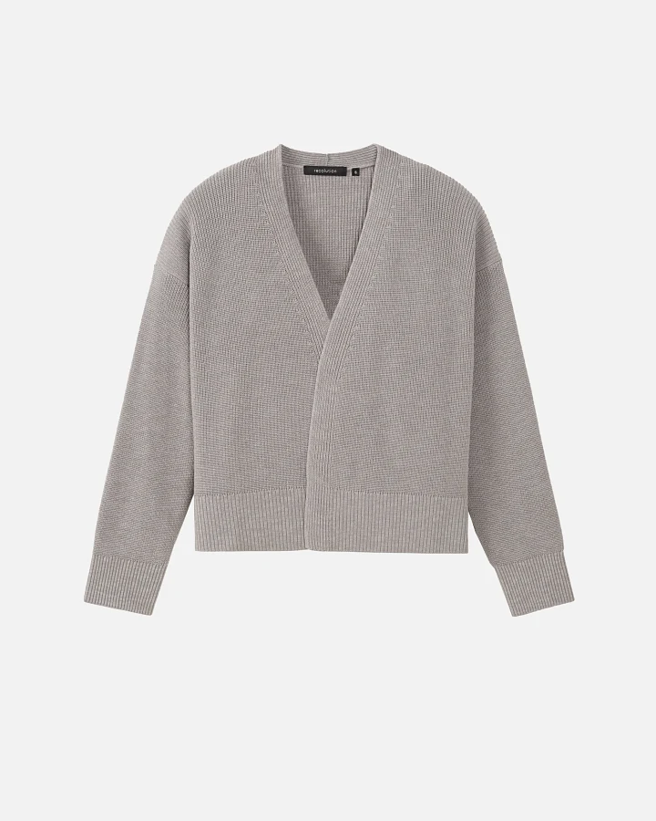 Recolution Damen vegan Strickjacke Moringa Greige