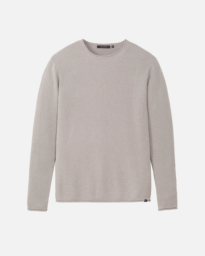 Recolution Herren vegan Strickpullover Eukalyptus Greige