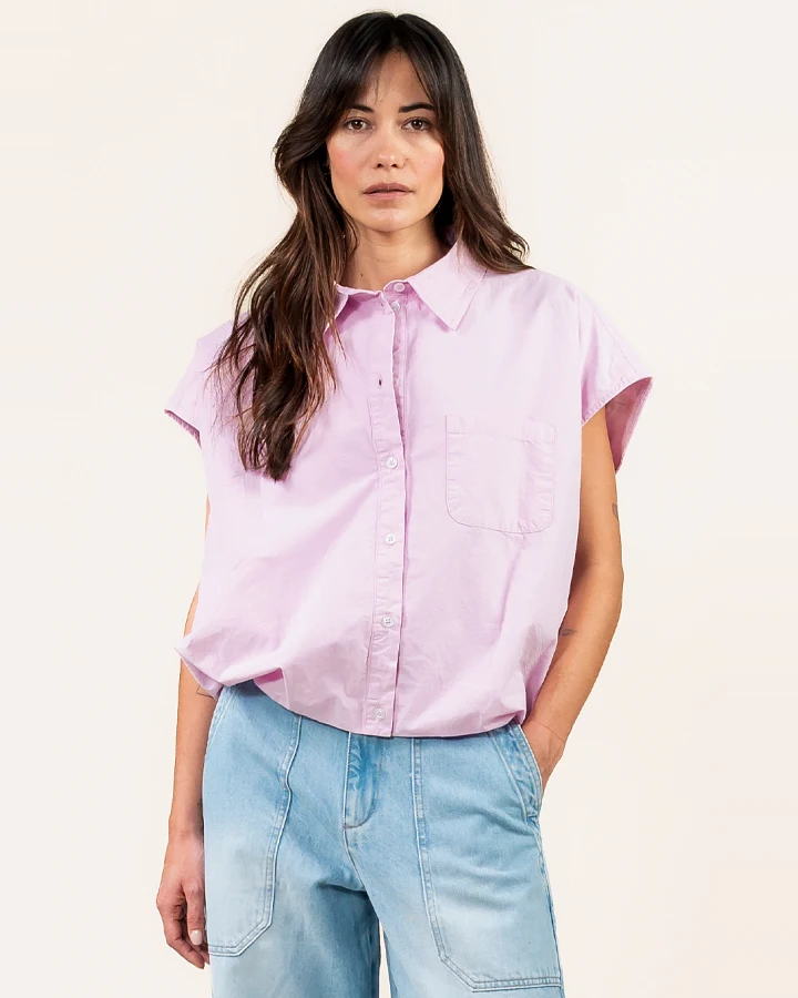 Kuyichi Damen vegan Bluse Dilek Hellrosa
