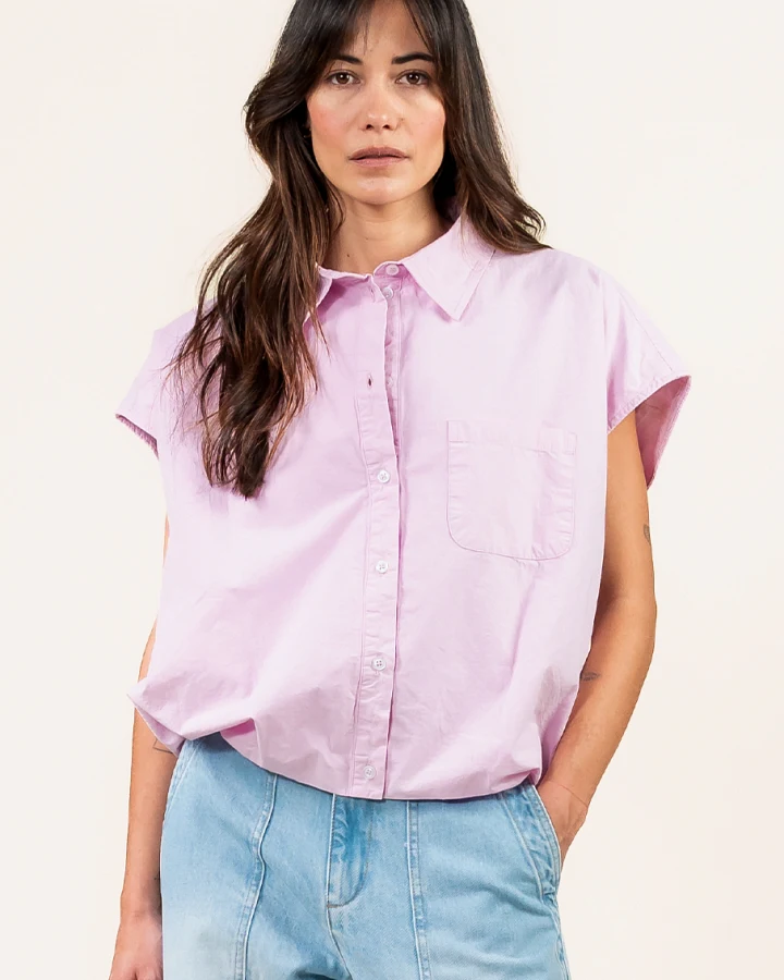 Kuyichi Damen vegan Bluse Dilek Hellrosa