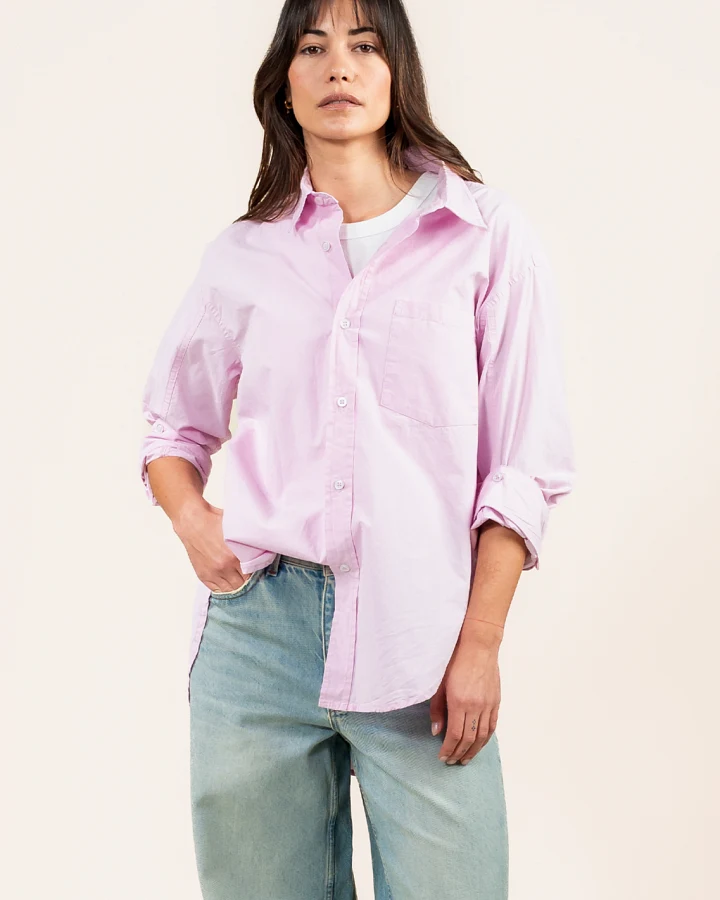 Kuyichi Damen vegan Bluse Ava Hellrosa