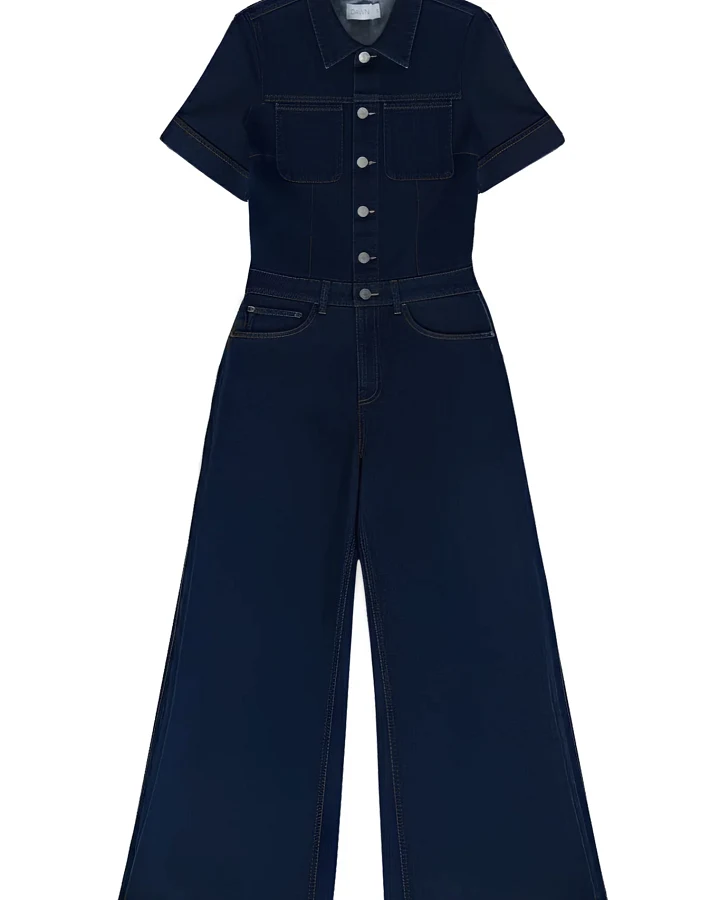 Dawn Damen vegan Overall Twitter Dunkelblau