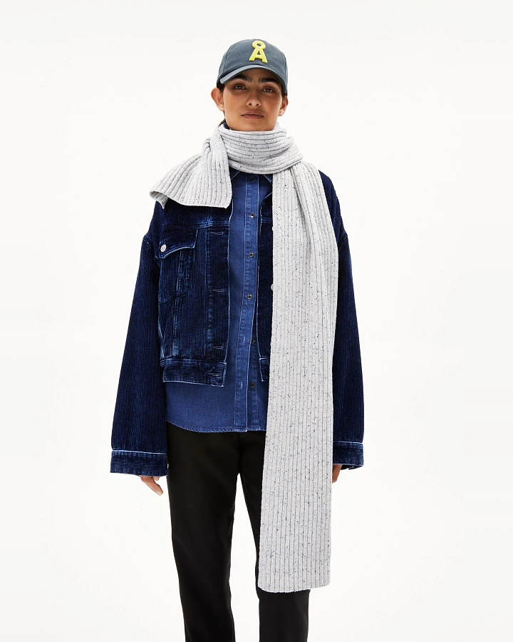 Schal Faarlo Tweed Grau