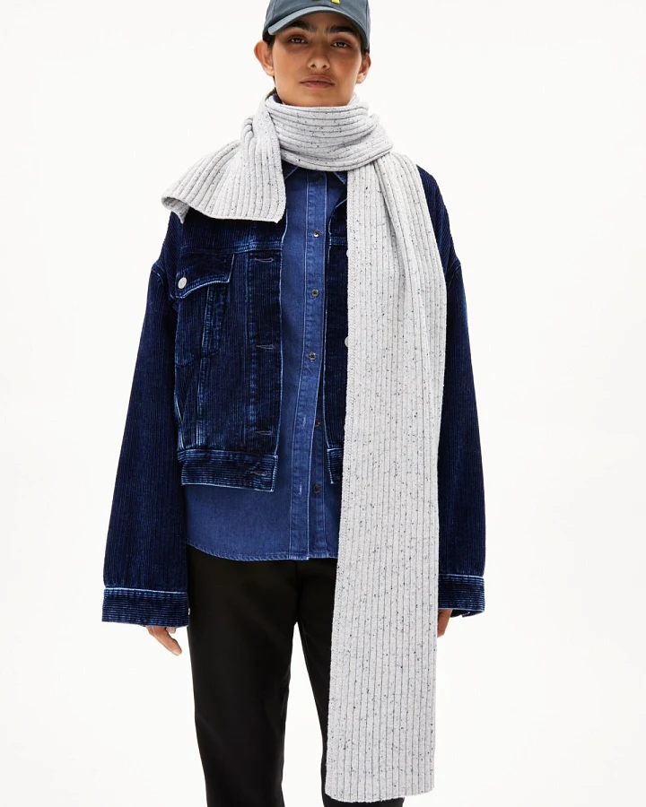 Schal Faarlo Tweed Grau