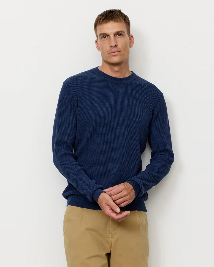 Recolution Herren vegan Pullover Lupin Navy