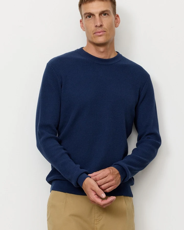 Recolution Herren vegan Pullover Lupin Navy