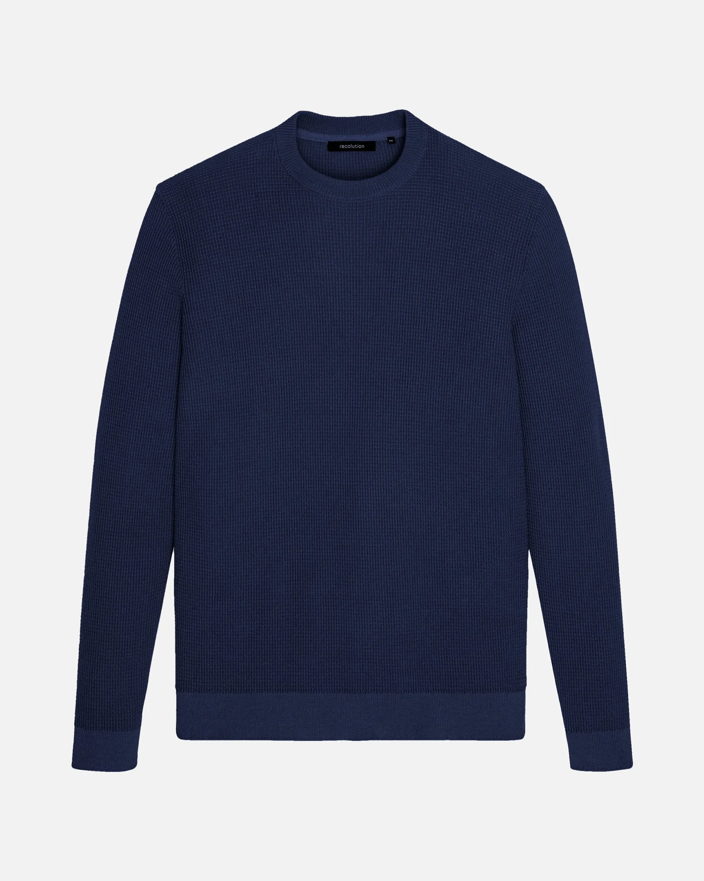 Recolution Herren vegan Pullover Lupin Navy – Ansicht 2