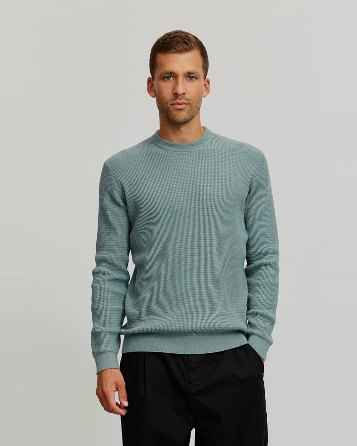 Recolution Herren vegan Pullover Lupine Tannengrün