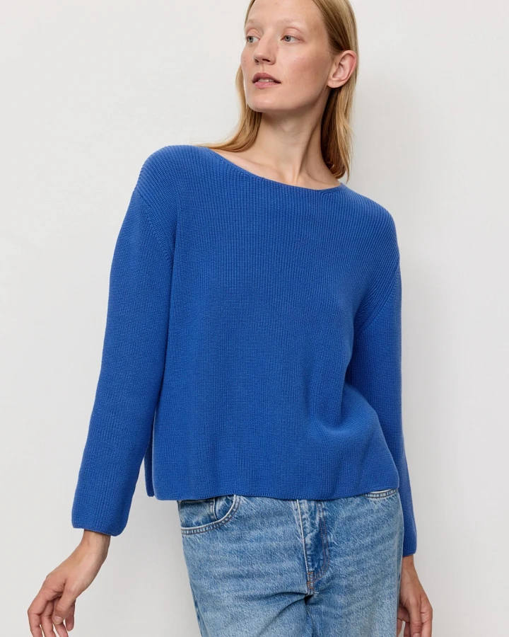 Recolution Damen vegan Pullover Viola Electric Blue