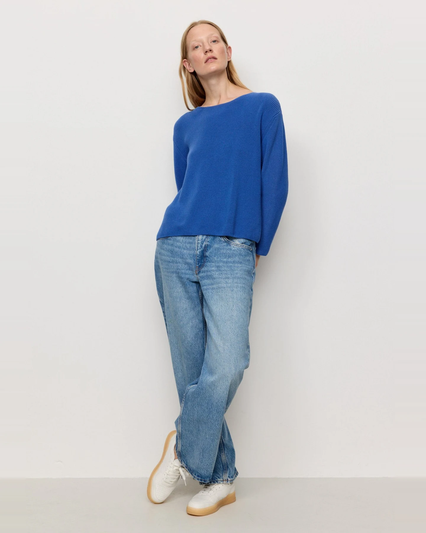 Recolution Damen vegan Pullover Viola Electric Blue – Ansicht 2