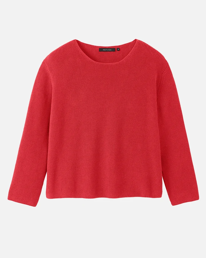 Recolution Damen vegan Pullover Viola Mars Rot