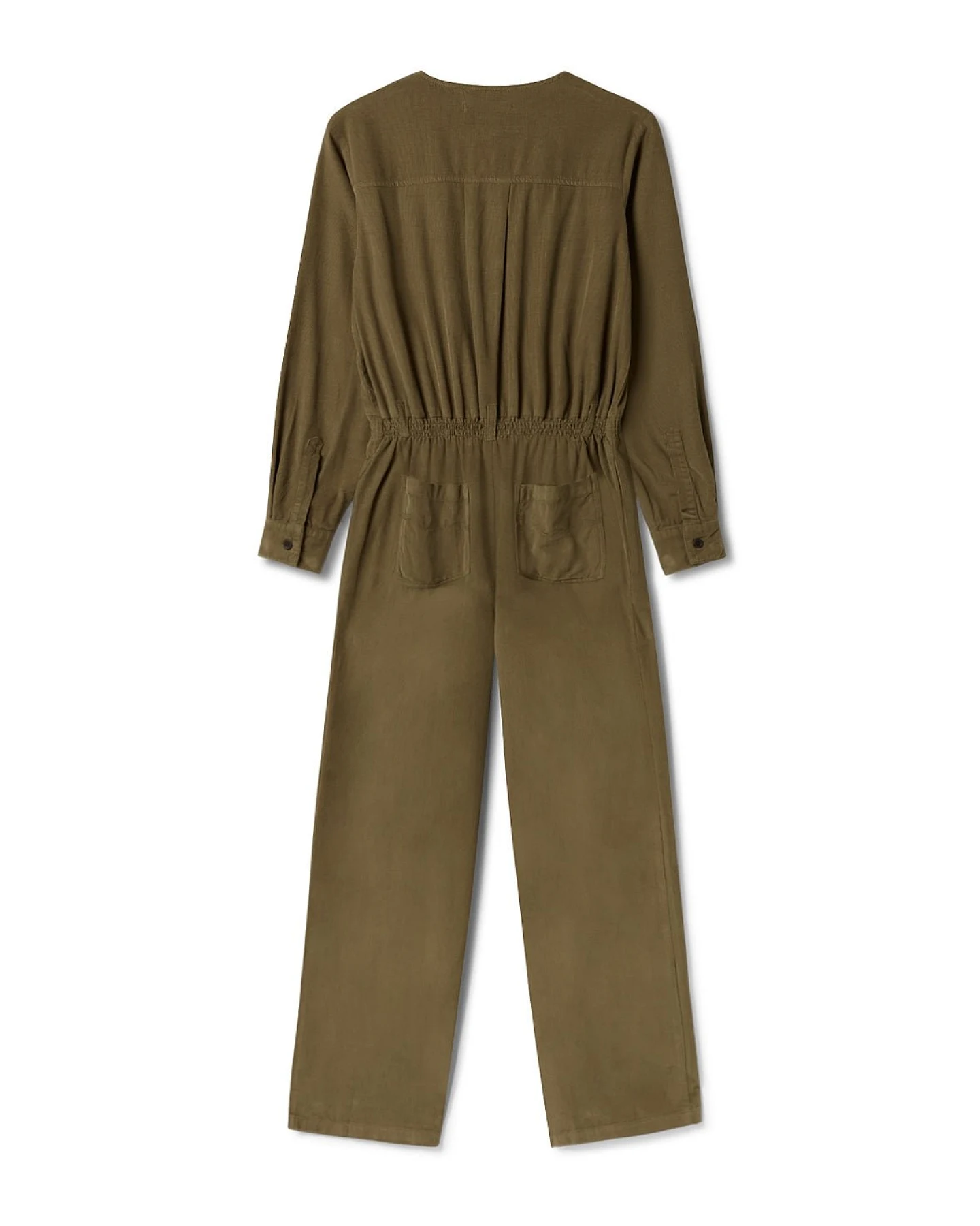 TWOTHIRDS Damen vegan Jumpsuit Viper Moosgrün – Ansicht 2