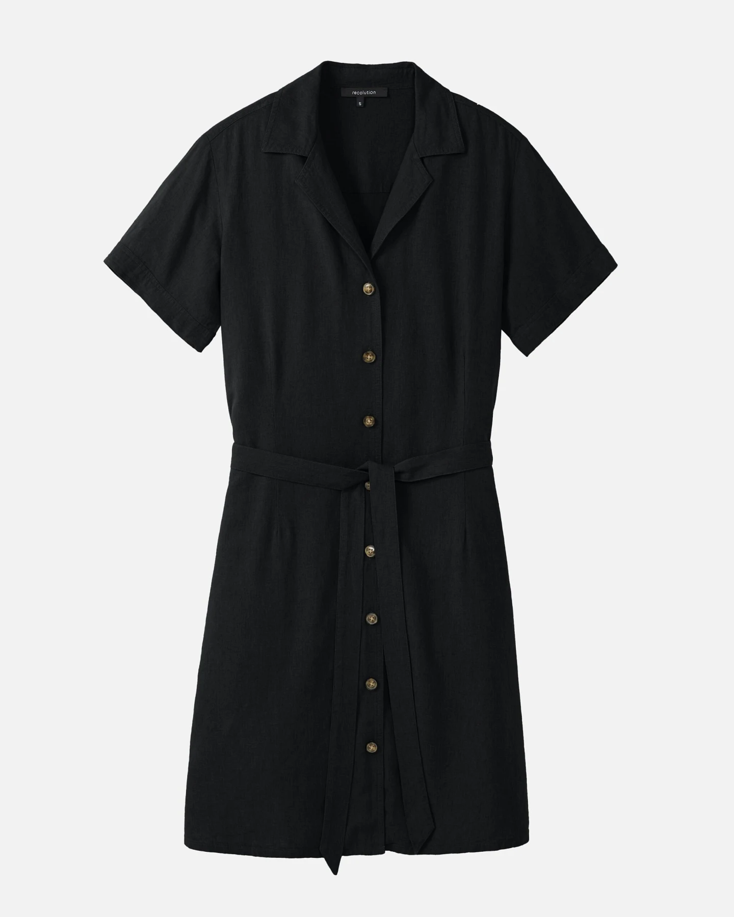 Recolution Damen vegan Kleid Yucca Schwarz – Ansicht 2