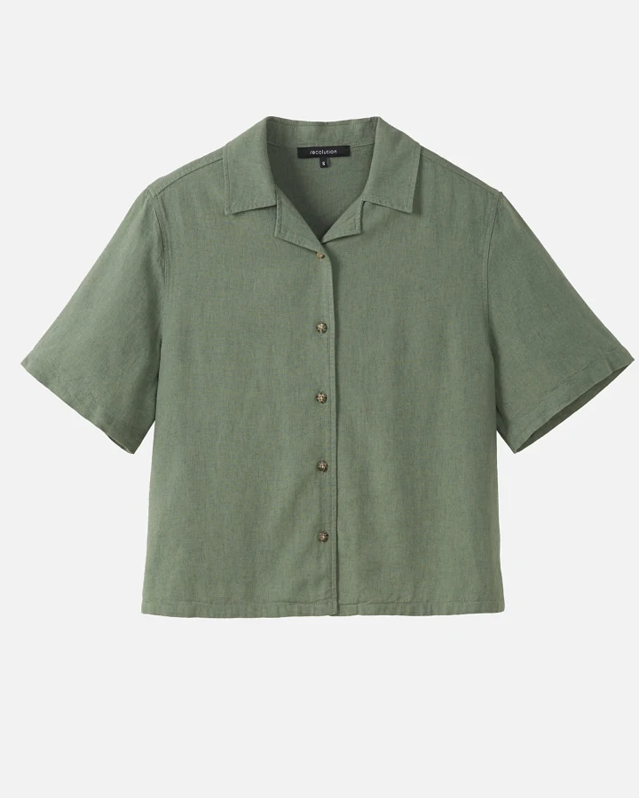 Recolution Damen vegan Hemd Camellia Khaki