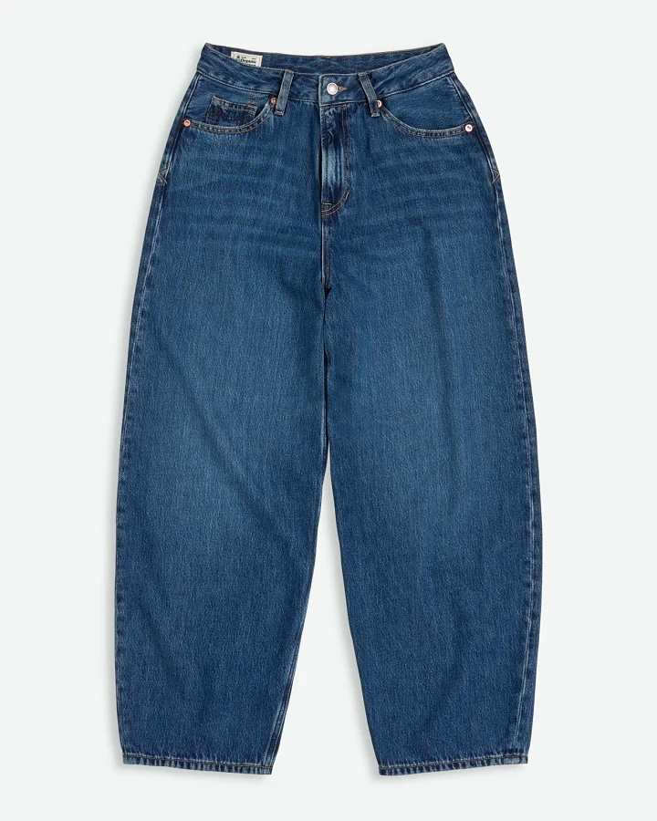 Kings of Indigo Damen vegan Jeans Leila Lewisboro Mid Faded Blau