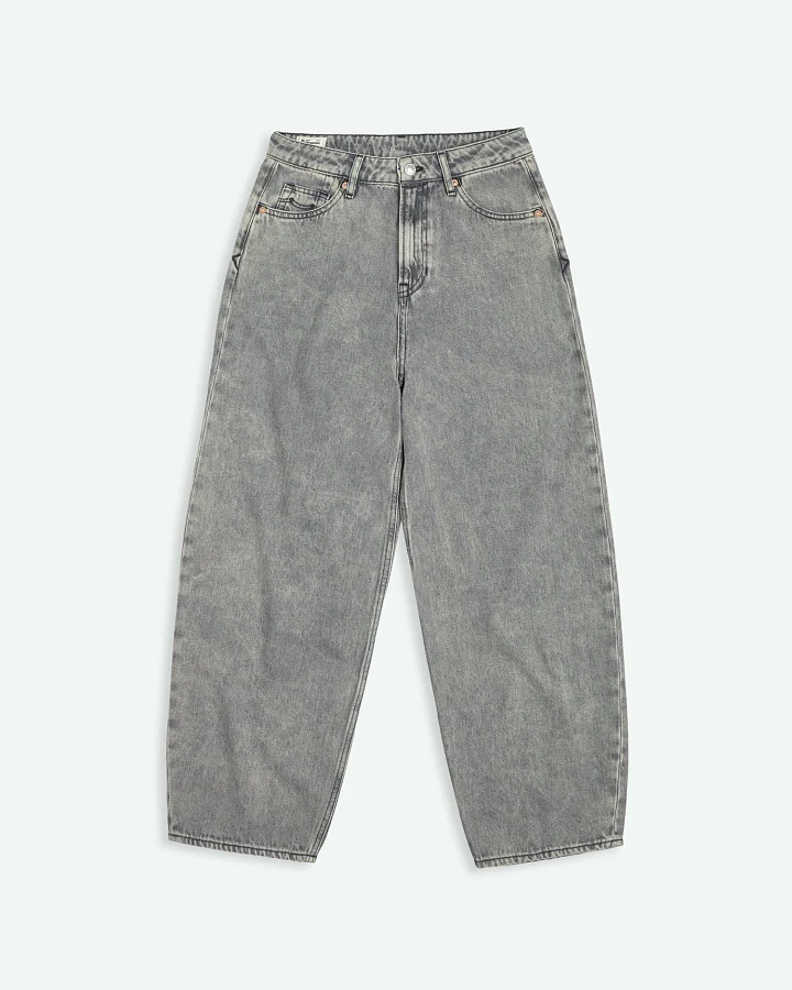 Kings of Indigo Damen vegan Jeans Leila Well Grey Mid Marble